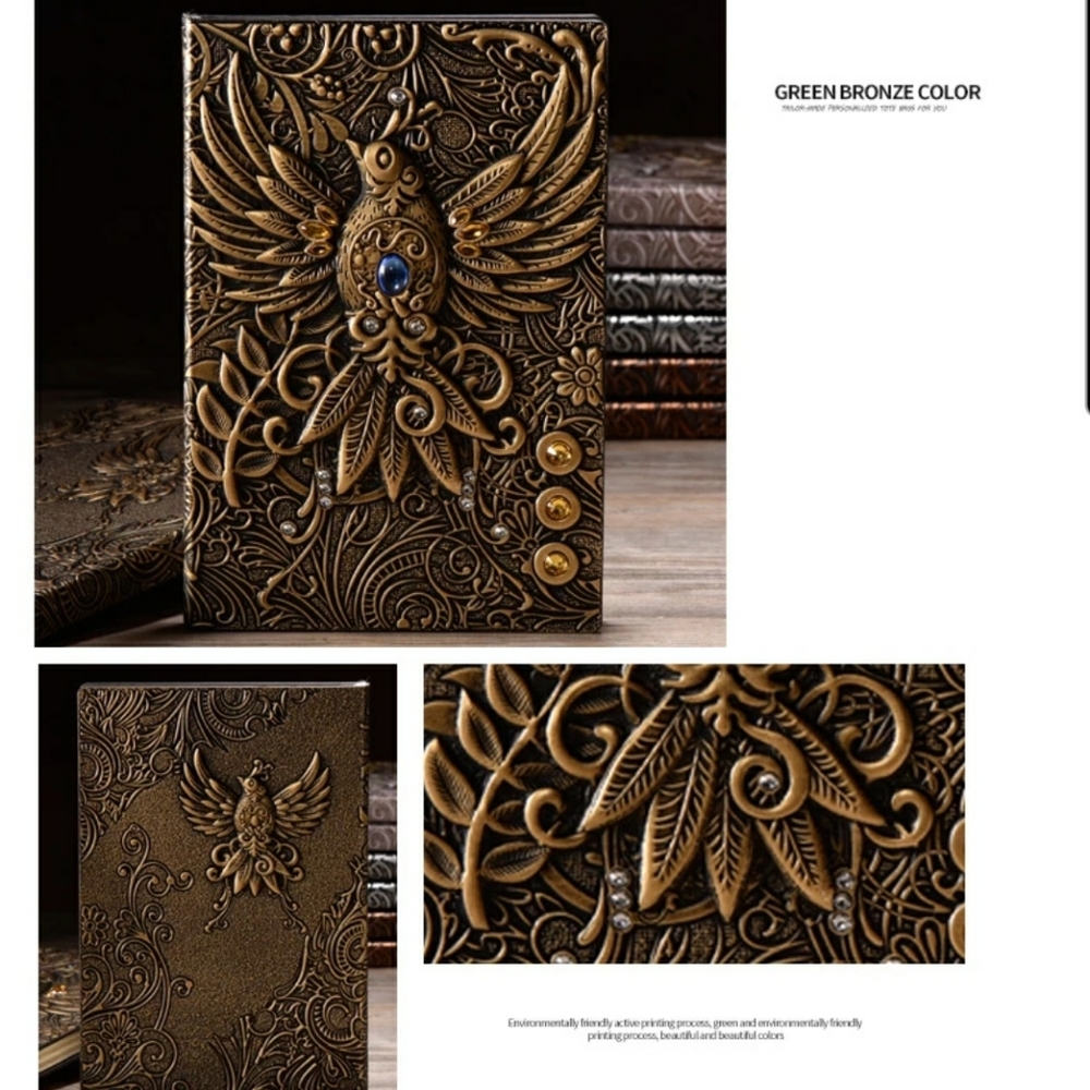 5⭐ Rated.🧡 Embossed Phoenix Journal - Picture 12 of 16